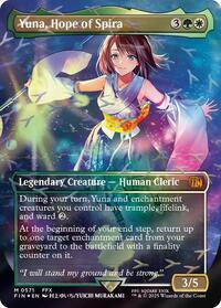 Yuna Hope of Spira Borderless Chocobo Track Foil